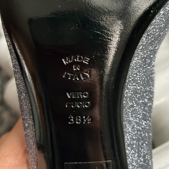 Studio Pollini 4in heels Glitter Silver - Picture 4 of 5